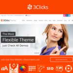 3Clicks | Responsive Multi-Purpose WordPress Theme - Download $4.49