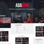 Adagym – Fitness & Gym Elementor Template Kit