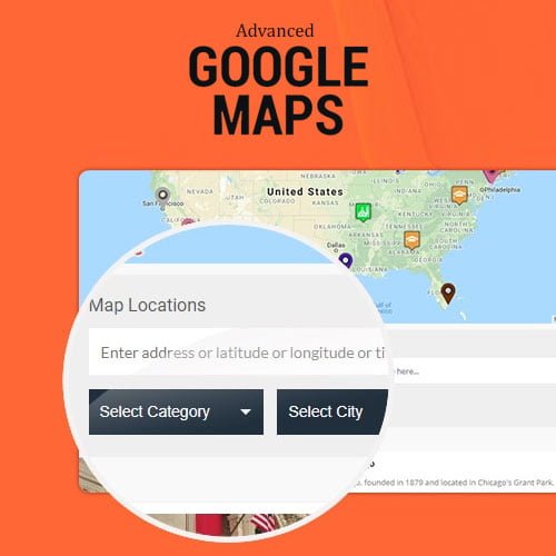Advanced Google Maps Plugin for WordPress - Download $4.49