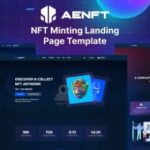 Aenft – NFT Minting or Collection Landing Page HTML Template