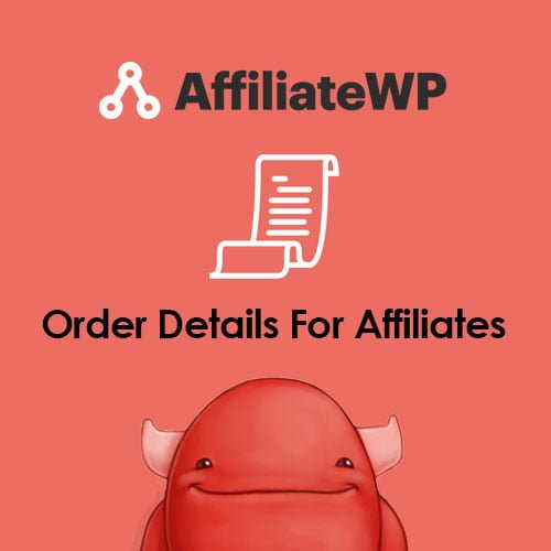 AffiliateWP - Order Details For Affiliates - Download $0