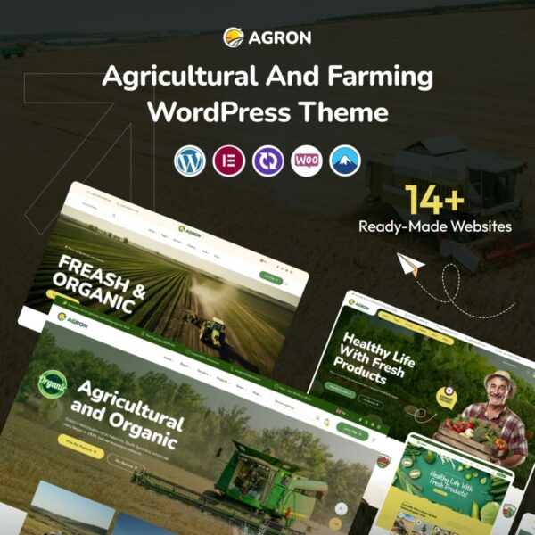 Agron - Agriculture & Organic Farm WordPress Theme - Download $4.49