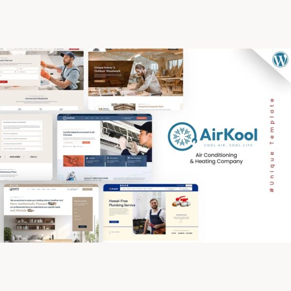 Air Kool - Conditioning HVAC, Handyman WordPress - Download $4.49