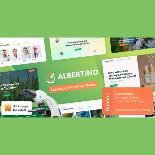 Albertino - Laboratory WordPress Theme - Download $4.49