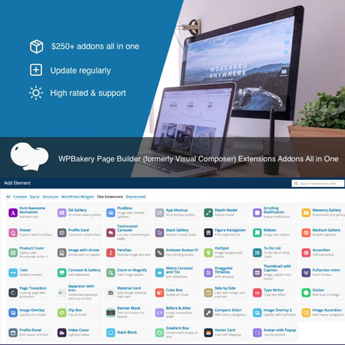 All In One Addons for WPBakery Page Builder (formerly Visual Composer) - Download $4.49