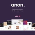 Anon - Multipurpose Elementor WooCommerce Themes $4.49