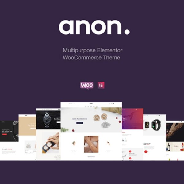 Anon - Multipurpose Elementor WooCommerce Themes $4.49