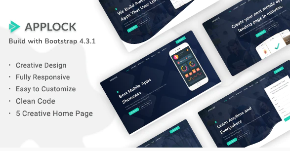 Applock – Responsive App Landing Page Template