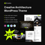 Arcatec – Architecture and Interior WordPress Theme - Download $4.49