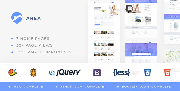 Area — Real Estate Agency and Realtor HTML Template