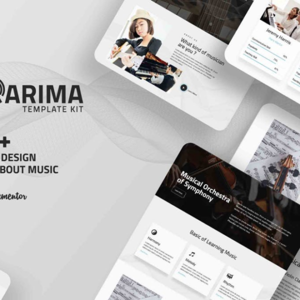 Arima – Musical Symphony Elementor Template Kit