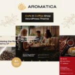 Aromatica - Cafe & Coffee Shop WordPress Theme $4.49
