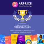 ARPrice - Responsive WordPress Pricing Table Plugin - Download $4.49