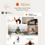Ativo - Yoga Sports Club WordPress Theme - Download $4.49