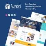 Aundri - Dry Cleaning Services WordPress Theme + RTL $4.49