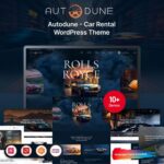 Autodune - Car Rental & Limousine WordPress Theme $4.49