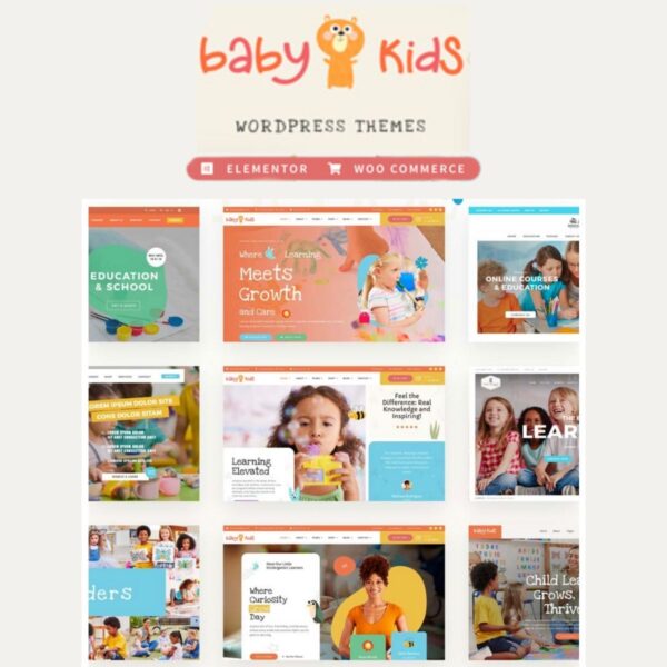 Baby Kids - Education Primary School Children WordPress $4.49