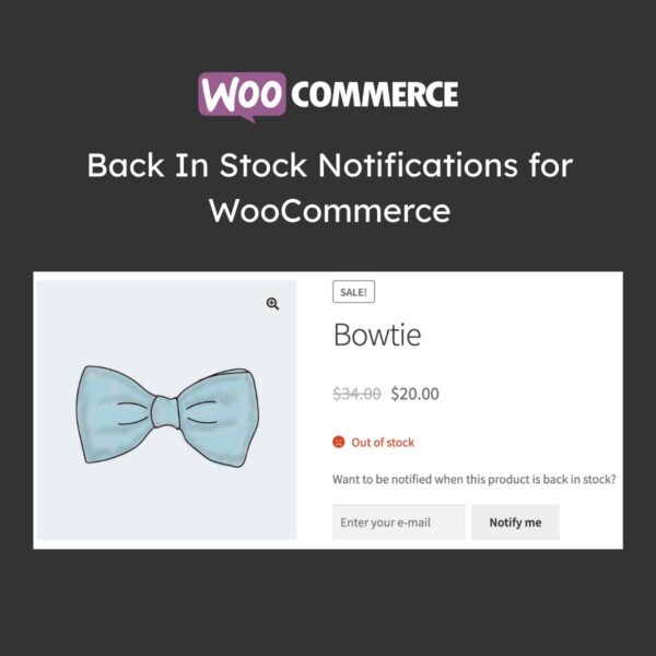 Back In Stock Notifications for WooCommerce - Download $4.49