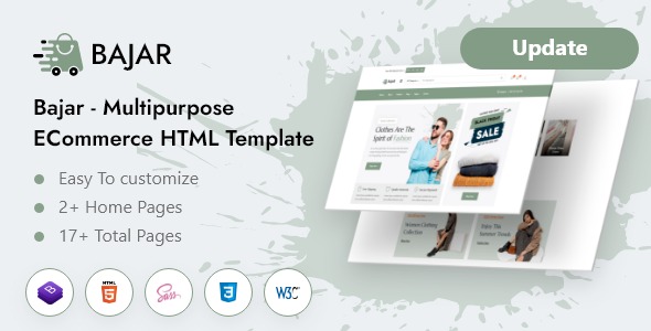Bajar Multipurpose eCommerce HTML Template | Multipurpose eCommerce