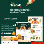 Barab - Fast Food & Restaurant WordPress Theme $4.49