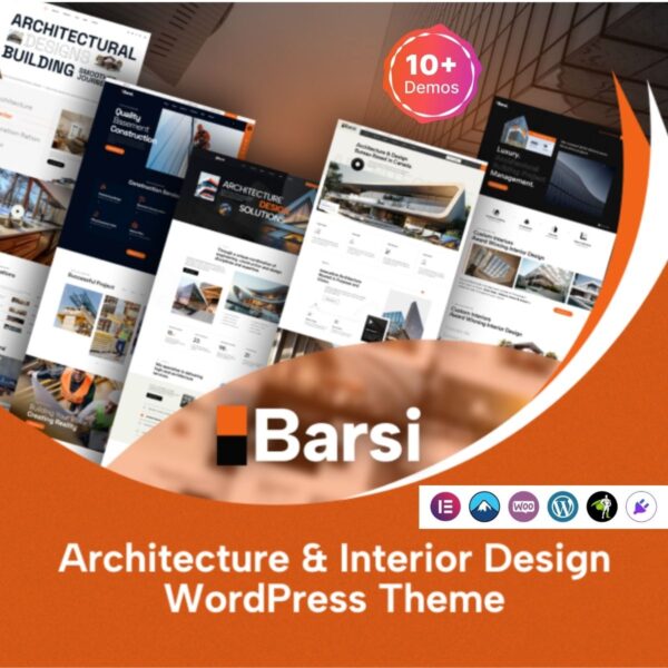 Barsi - Architecture & Interior Design WordPress Theme $4.49