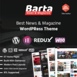 Barta - News & Magazine WordPress Theme - Download $4.49