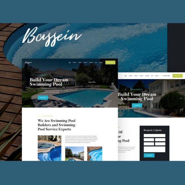 Bassein | Swimming Pool Cleaning & Maintenance WordPress Theme - Download $4.49