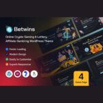 Betwins - Online Crypto Gaming & Lottery Giveaways Affiliate WordPress Theme $4.49