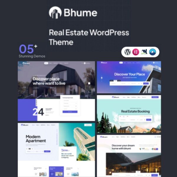 Bhume - Real Estate WordPress Theme $4.49