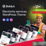 Biddut - Electricity Services WordPress Theme - Download $4.49