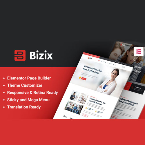 Bizix - Corporate and Business WordPress Theme - Download $4.49