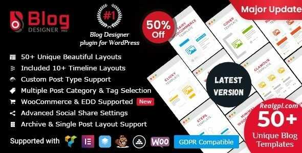 Blog Designer PRO for WordPress GPL v3.4.9