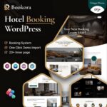 Bookora - Hotel Booking WordPress Theme $4.49
