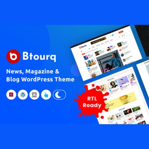 Btourq - WordPress News Magazine Theme - Download $4.49