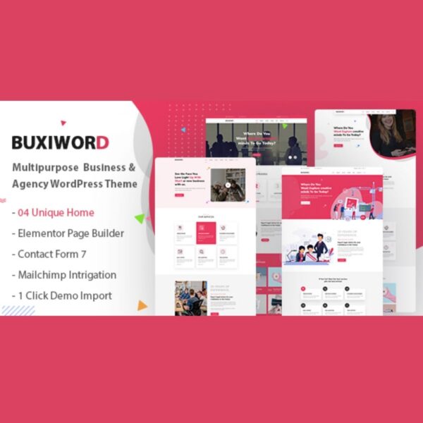 Buxiword - Digital Agency WordPress Theme - Download $4.49