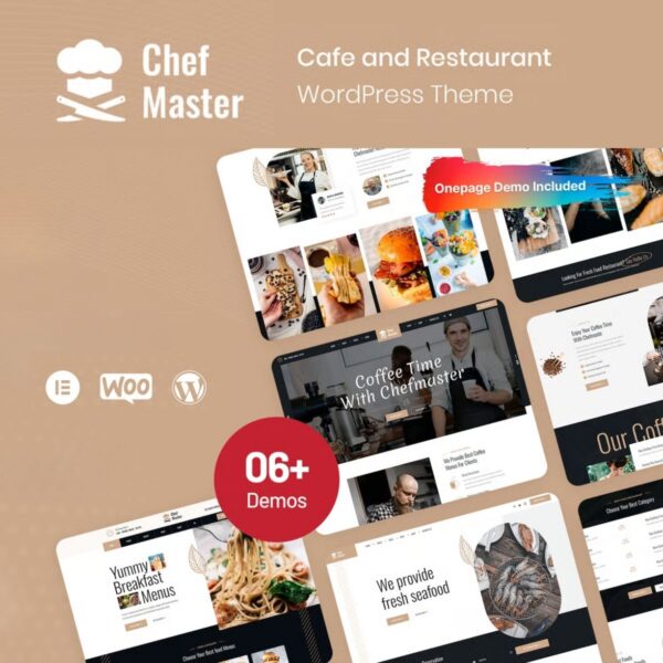Chefmaster - Restaurant WordPress Theme $4.49
