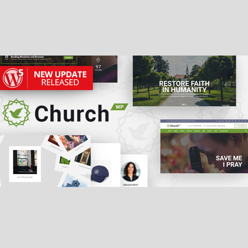 ChurchWP - A Contemporary WordPress Theme for Churches - Download $4.49