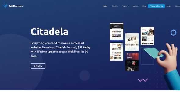 Citadela Theme GPL v5.11.0 – WordPress Blocks and Elementor Based Ultimate Theme