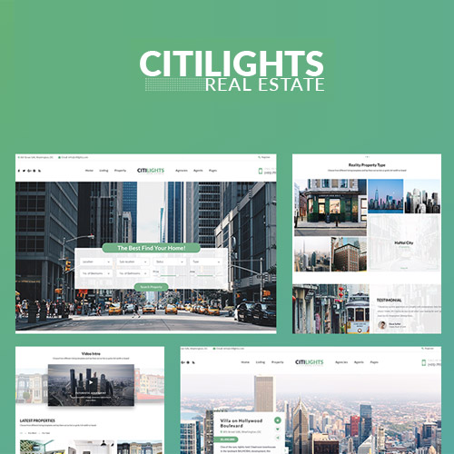 CitiLights - Real Estate WordPress Theme - Download $4.49