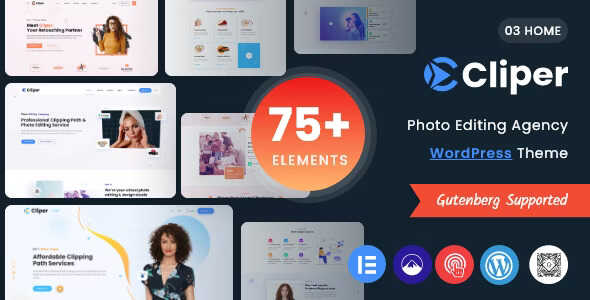 Cliper Theme GPL v1.2.4 – Clipping Path Agency WordPress Theme