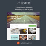 Cluster - A Bold Portfolio Wordpress Theme - Download $4.49