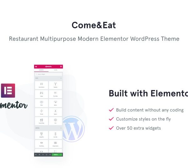 Come&Eat – Restaurant Multipurpose Modern Elementor TM