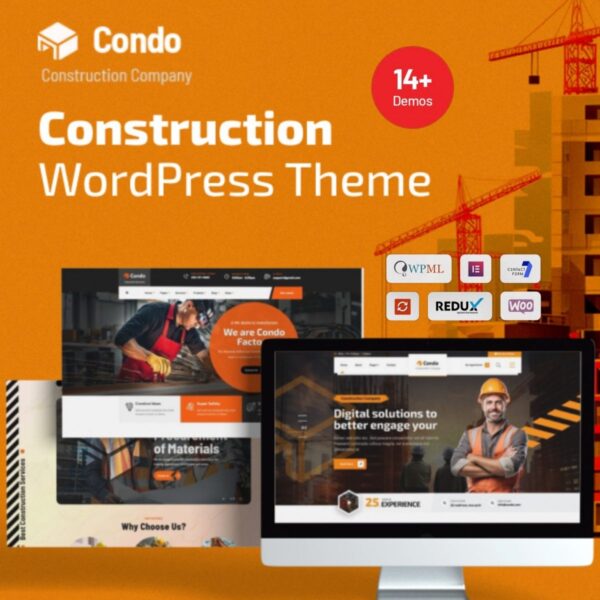 Condo - Construction WordPress Theme $4.49