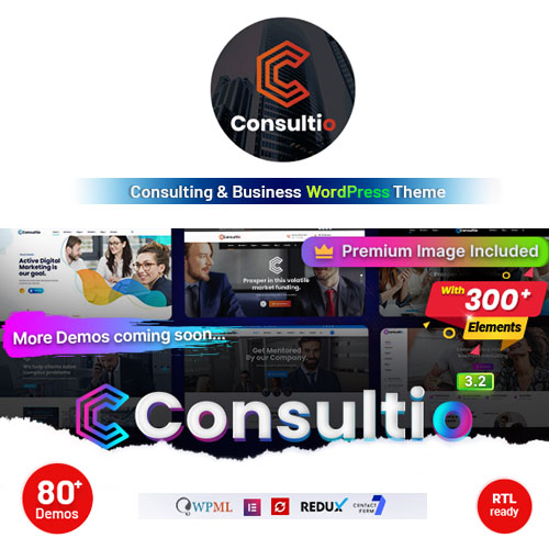 Consultio - Consulting Corporate WordPress Theme - Download $4.49