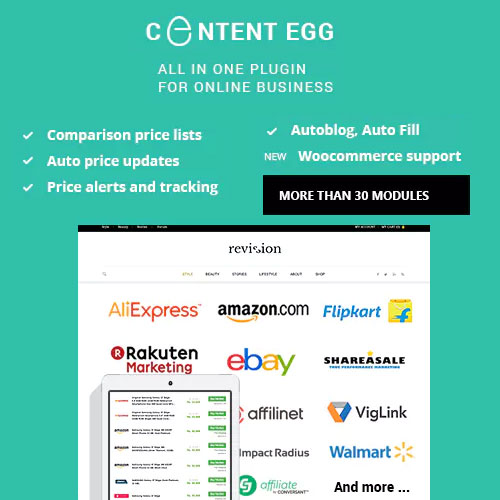 Content Egg - all in one plugin for Affiliate, Price Comparison, Deal sites - Download $4.49