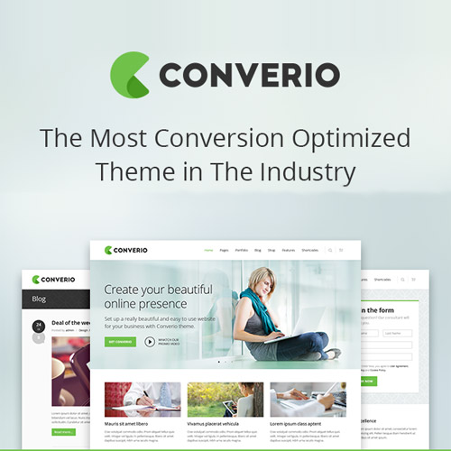 Converio - Responsive Multi-Purpose WordPress Theme - Download $4.49