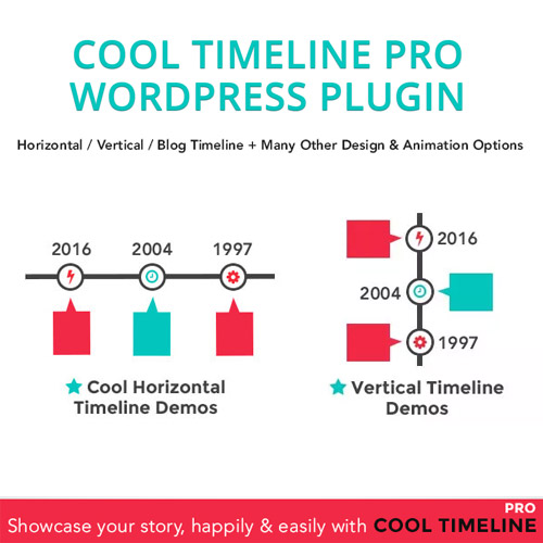 Cool Timeline Pro - WordPress Timeline Plugin - Download $4.49
