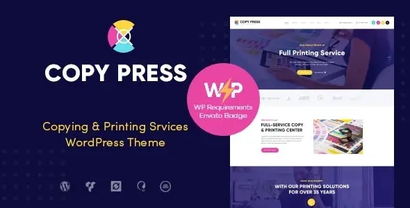 CopyPress Type Design & Printing Services WordPress Theme