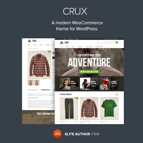 Crux - A modern and lightweight WooCommerce theme - Download $4.49