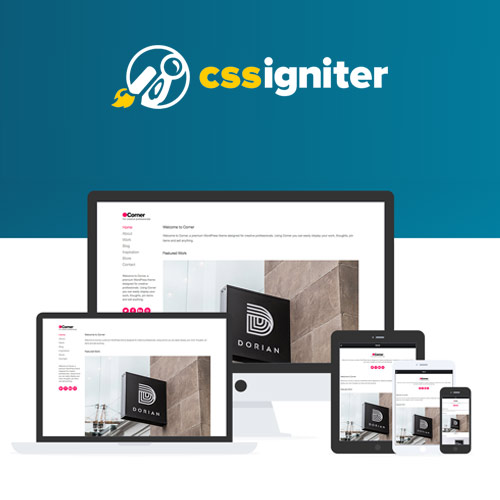 CSS Igniter Corner WordPress Theme - Download $4.49